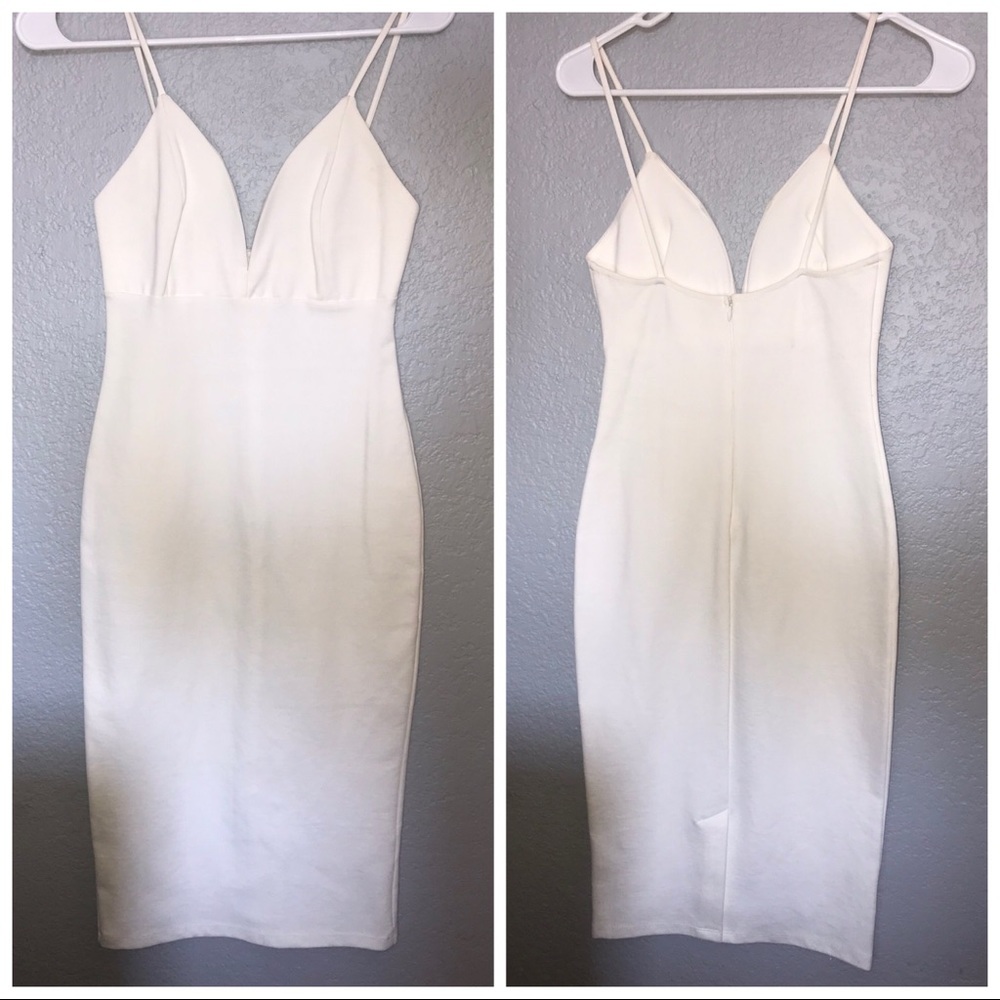 White Midi-Dress